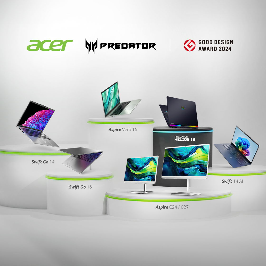 Acer and Predator PCs Honored with G Mark Distinction at Japan’s Good Design Awards 2024